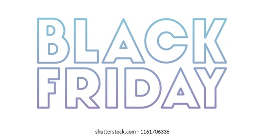 black friday message with hand made font