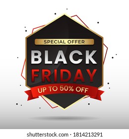 Black friday modern banner background design