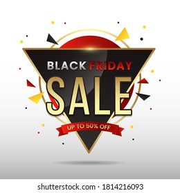 Black friday modern banner background design vector