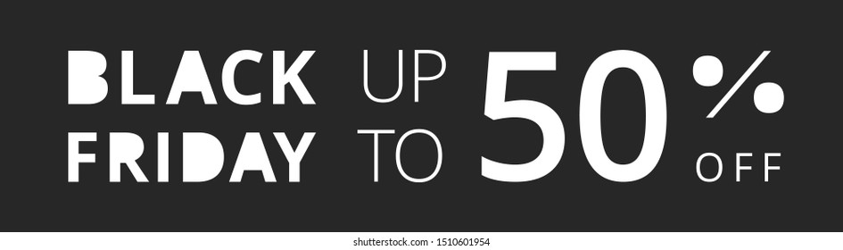 Black friday modern creative coupon, tag, banner with percentage discount. Template design for use in marketing advertising campaigns, presentation design, announcements, sites, landing pages