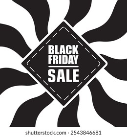 Gráfico de Vector monocromo Black Friday