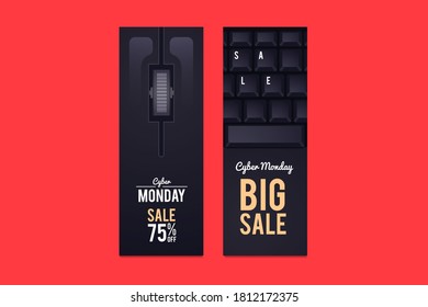 Black Friday mouse and keyboard concept