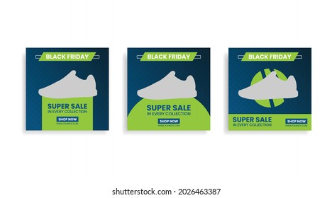 Black Friday new social media shoes product sale banner design. social media post design