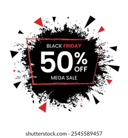 Anuncio de oferta de Black Friday, Vector de Descarga gratis, Plantilla editable