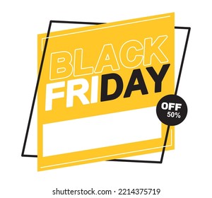 icono de comercio de ofertas de friday negro aislado