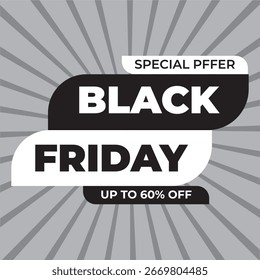 DISEÑO DE ETIQUETA DE OFERTA DE BLACK FRIDAY