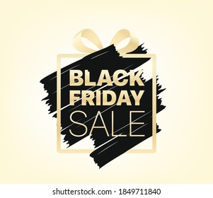 Black friday offer vector banner 