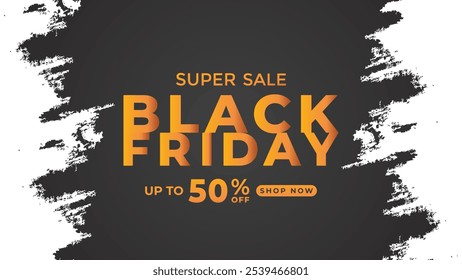 BLACK FRIDAY OFFERS AND DISCOUNT PROMOTION TEMPLATE BANNER DESIGN. DARK BACKGROUND VECTOR. GOOD FOR SOCIAL MEDIA POST, COVER , POSTER 