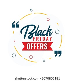black friday offers label design in memphis style