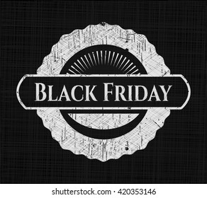 Black Friday on chalkboard