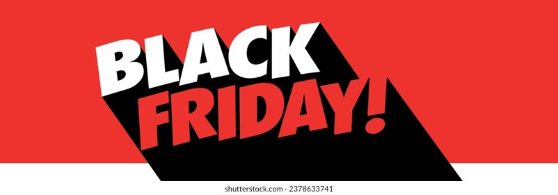 Black friday on red background