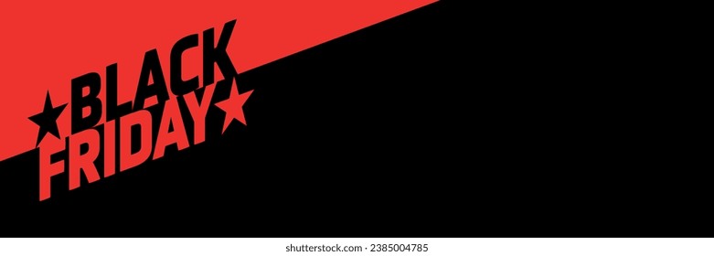 Black friday on red and black background