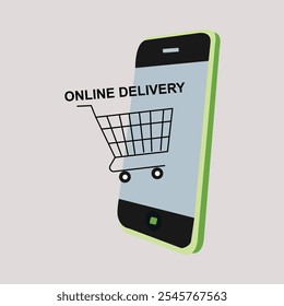 Black friday online delivery mobile vector for online shopping , online delivery service , websites ,apps 