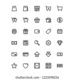 Black Friday (Outline Icon Set)