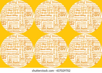 Black Friday pattern. Print colors used. Pattern is to be found in the swatch panel