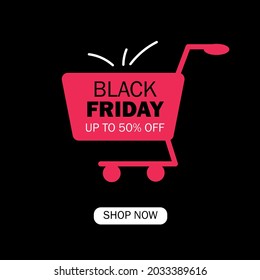 Black Friday in pink, black. Discount, buy now