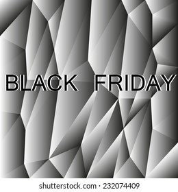 black friday polygon backgrond