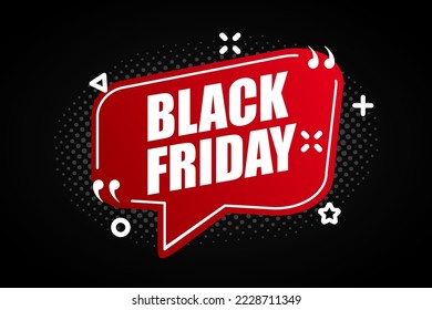 Black Friday pop sale promotional marketing banner poster for decoration - stock vector