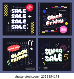 Black Friday Post al estilo de los 90