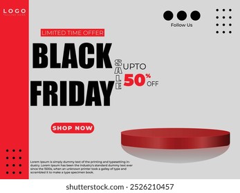 Black friday post modelo editável premium