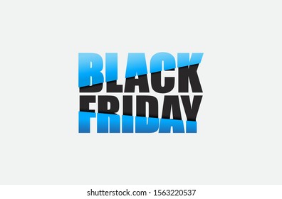 Black Friday poster design for big discount day in the stores. Vector illustration.