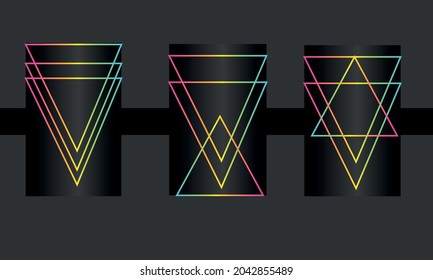 Black friday poster flyer background Vector illustration of bright color 3d looks abstract pattern background with line gradient texture for minimal dynamic cover mockups design
