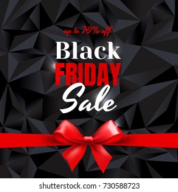 Black Friday Poster Gradient Mesh, Vector Illustration