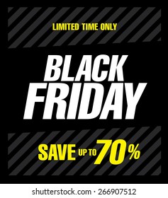 Black friday poster. Sale