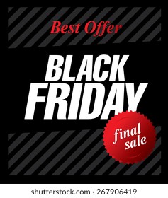 Black friday poster. Sale