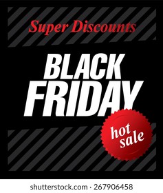 Black friday poster. Sale