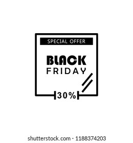 Black Friday poster stiker