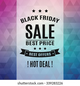 Black Friday Poster Vector Illustration