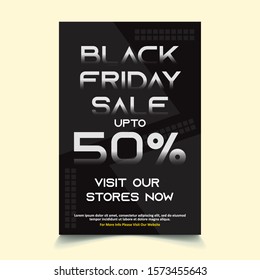 Black Friday Poster Vector Ready to Print Poster Template