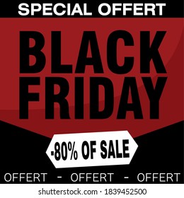 Black friday posters. Special discount and offer - Vector