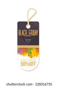 Black Friday Price Concept Tag, Banner, Label 