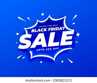 black friday price reduction background with comic expression vector