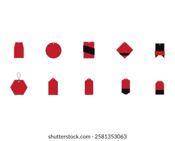 Black Friday Price Tag Element Set 