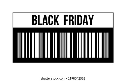 black friday, price tag, vector illustration