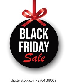 Black Friday price tag. Vector illustration