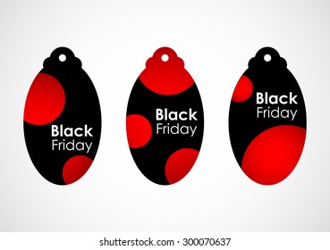 black friday price tags with dotted design