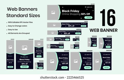 Black friday product discount web set banner design for social media posts, minimal design concept