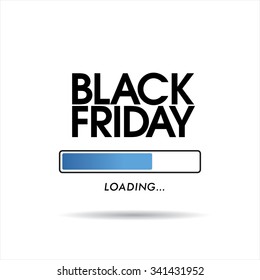 Black friday. Progress loading bar