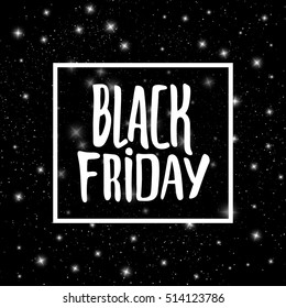 Black Friday promo vector background. Retail promotion banner design for discount offer or final clearance on holiday sales season.