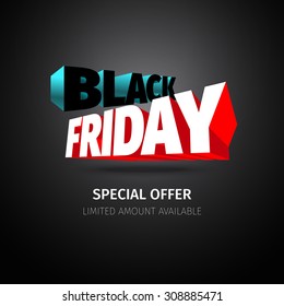 Black friday promo | Vector illustration