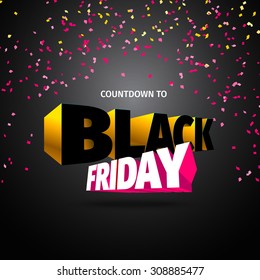 Black friday promo | Vector illustration