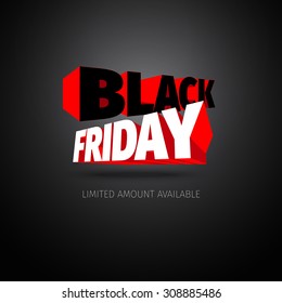 Black friday promo | Vector illustration