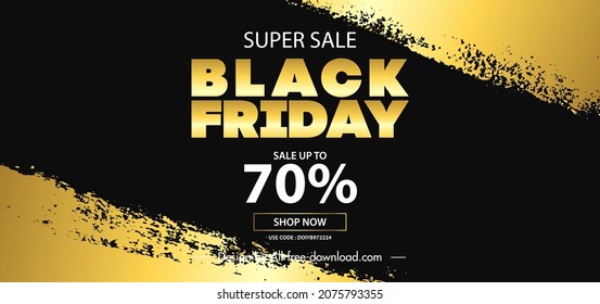 Black Friday promotion graphic illustration design.