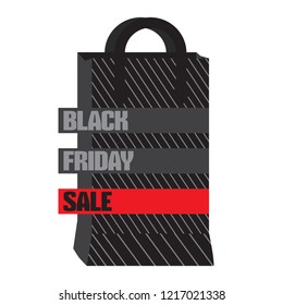 Black friday promotion image. Vector illustration design