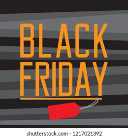 Black friday promotion image. Vector illustration design