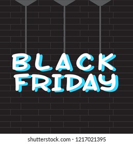 Black friday promotion image. Vector illustration design